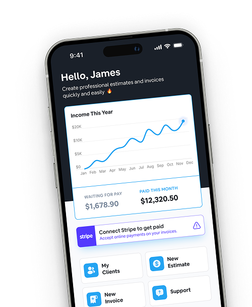 Track plumbing business revenue and invoices with BlueBee dashboard